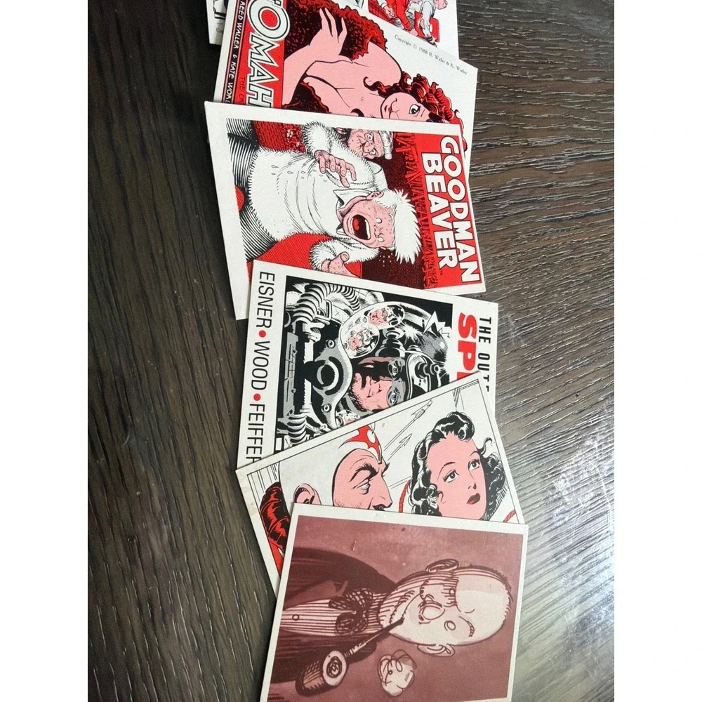 Kitchen Sink Press 20th Anniversary Trading Card Set 1989 R Crumb Will Eisner 36